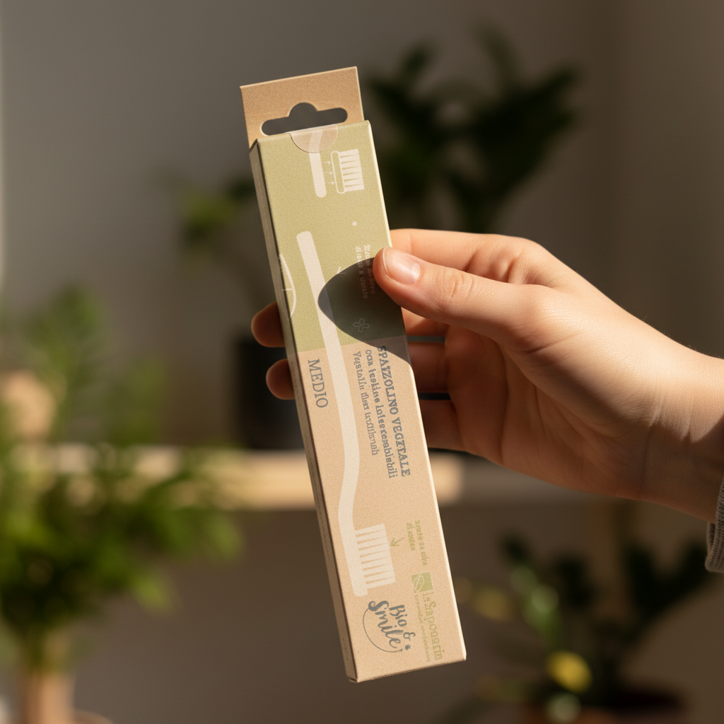 Spazzolino setole medie con testina intercambiabile