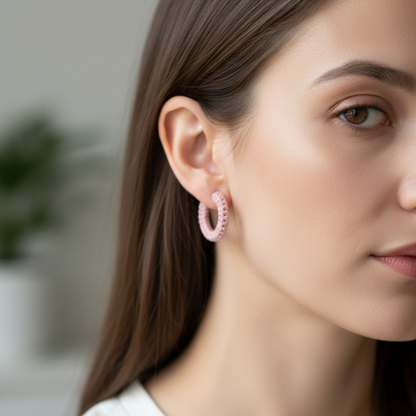 Orecchini uncinetto fatti a mano gioielli artigianali tessili made in Italy