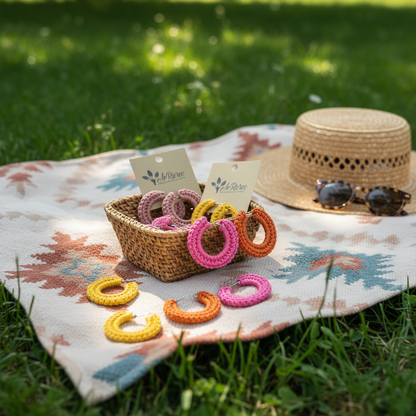 Orecchini fatti a mano ad uncinetto