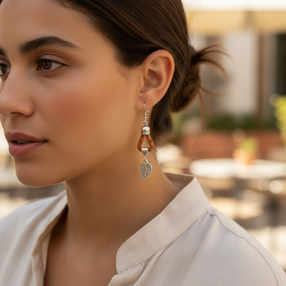 Orecchini in Sughero Naturale - 5 Colori