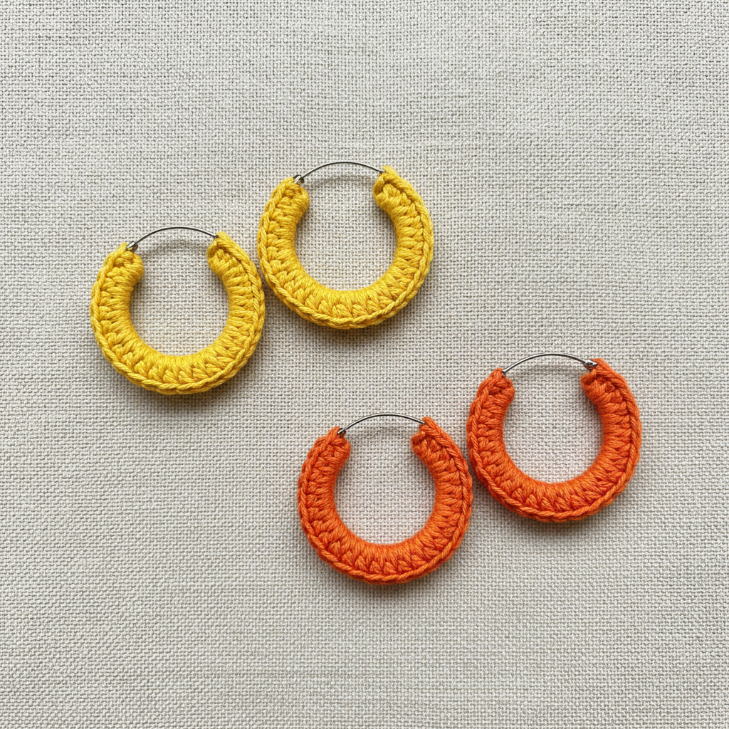 Orecchini fatti a mano ad uncinetto