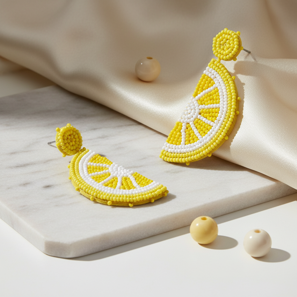 Orecchini Persefone eleganti leggeri gioielli artigianali italiani ecosostenibili