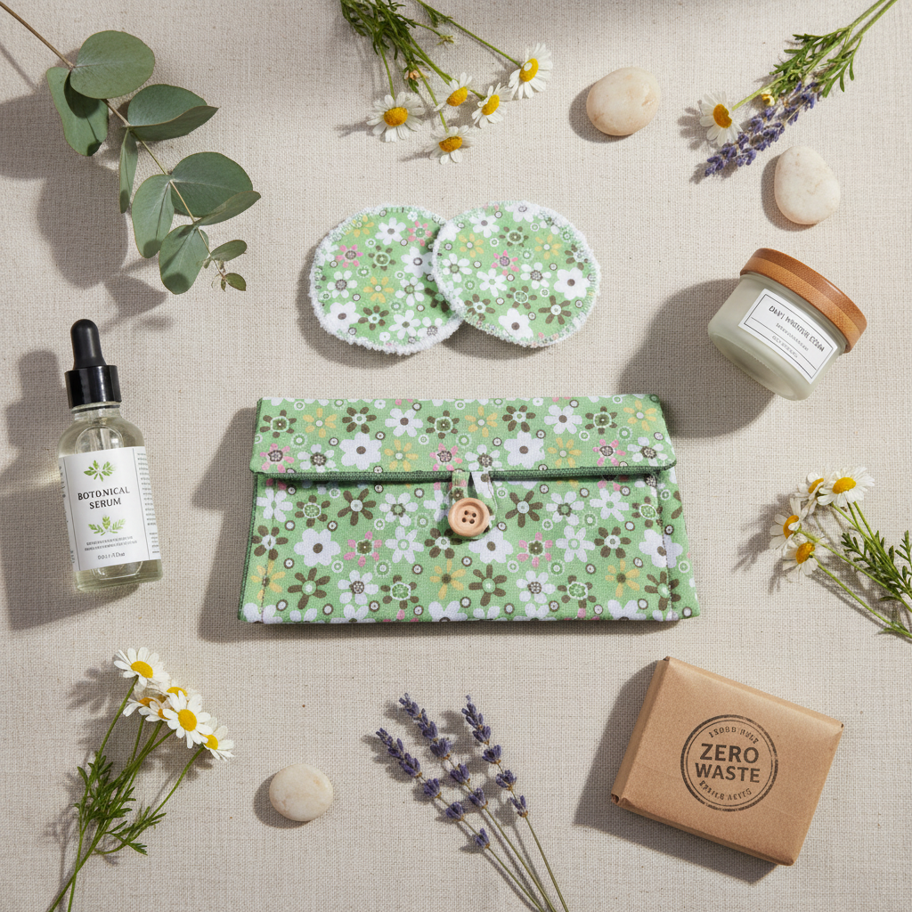 Pochette slim con 2 dischetti struccanti riutilizzabili