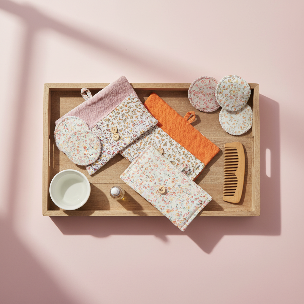 Pochette slim con 2 dischetti struccanti riutilizzabili