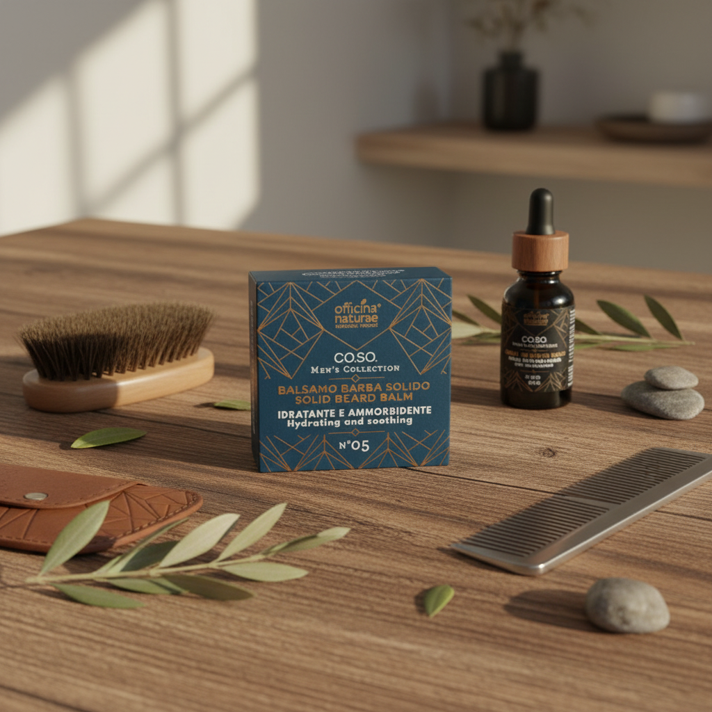Balsamo Barba Solido Naturale N°05 - Nutre e Ammorbidisce Zero Waste