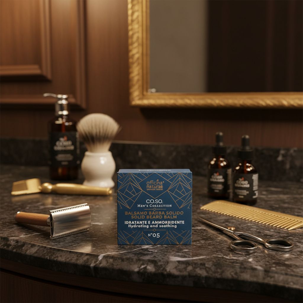 Balsamo Barba Solido Naturale N°05 - Nutre e Ammorbidisce Zero Waste