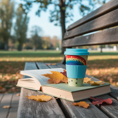 Tazza Riutilizzabile in Fibra di Bambù e Silicone