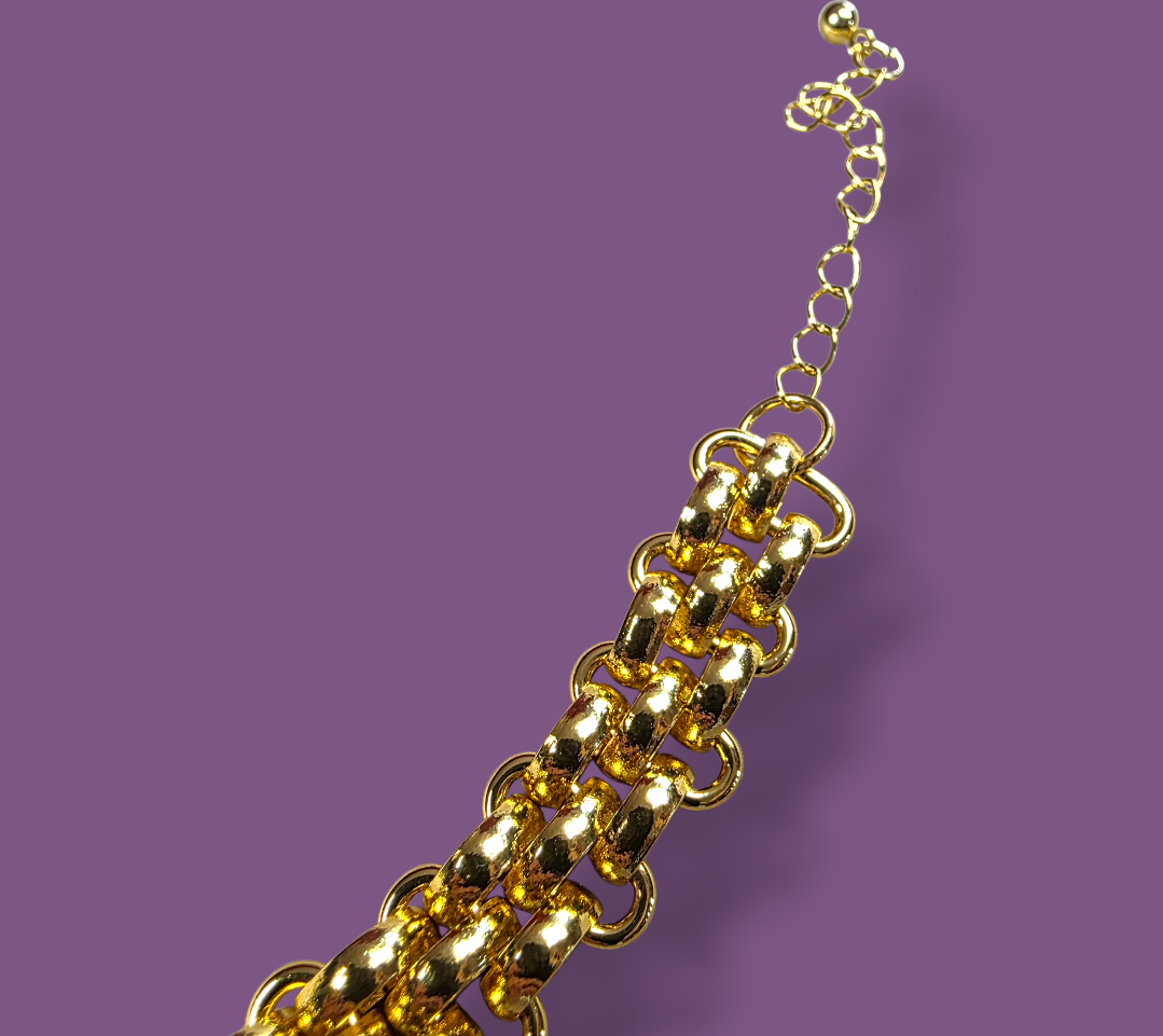 Bracciale Artemide in Acciaio Inox Color Oro