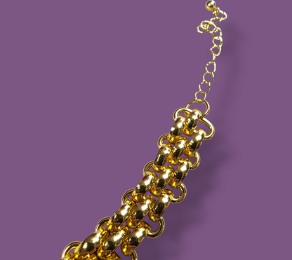 Bracciale Artemide in Acciaio Inox Color Oro