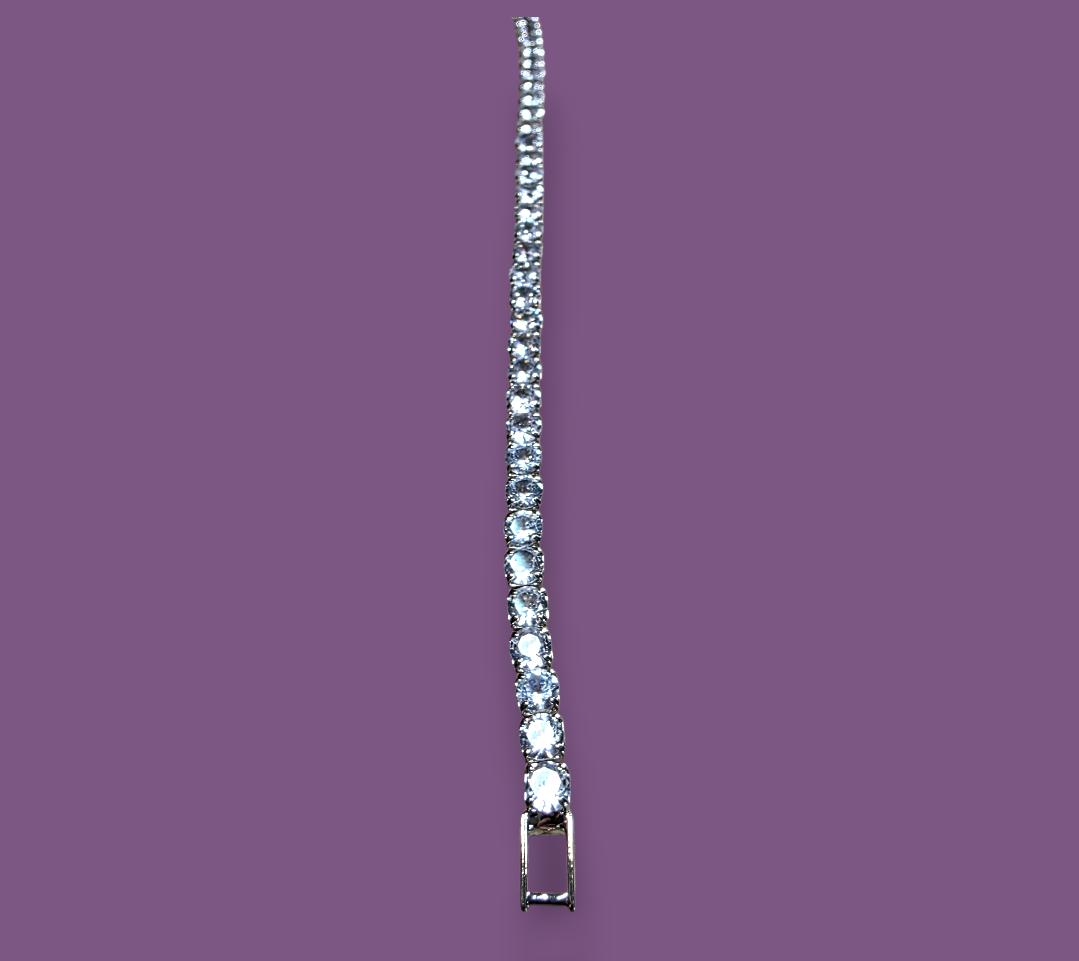 Bracciale Tennis in Acciaio Inox e Zirconi - Unisex