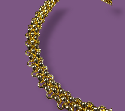 Collana Artemide in Acciaio Inox Color Oro