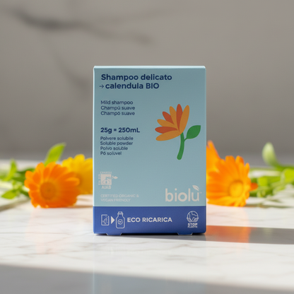 Shampoo in Polvere Solubile alla Calendula Bio - Zero Waste