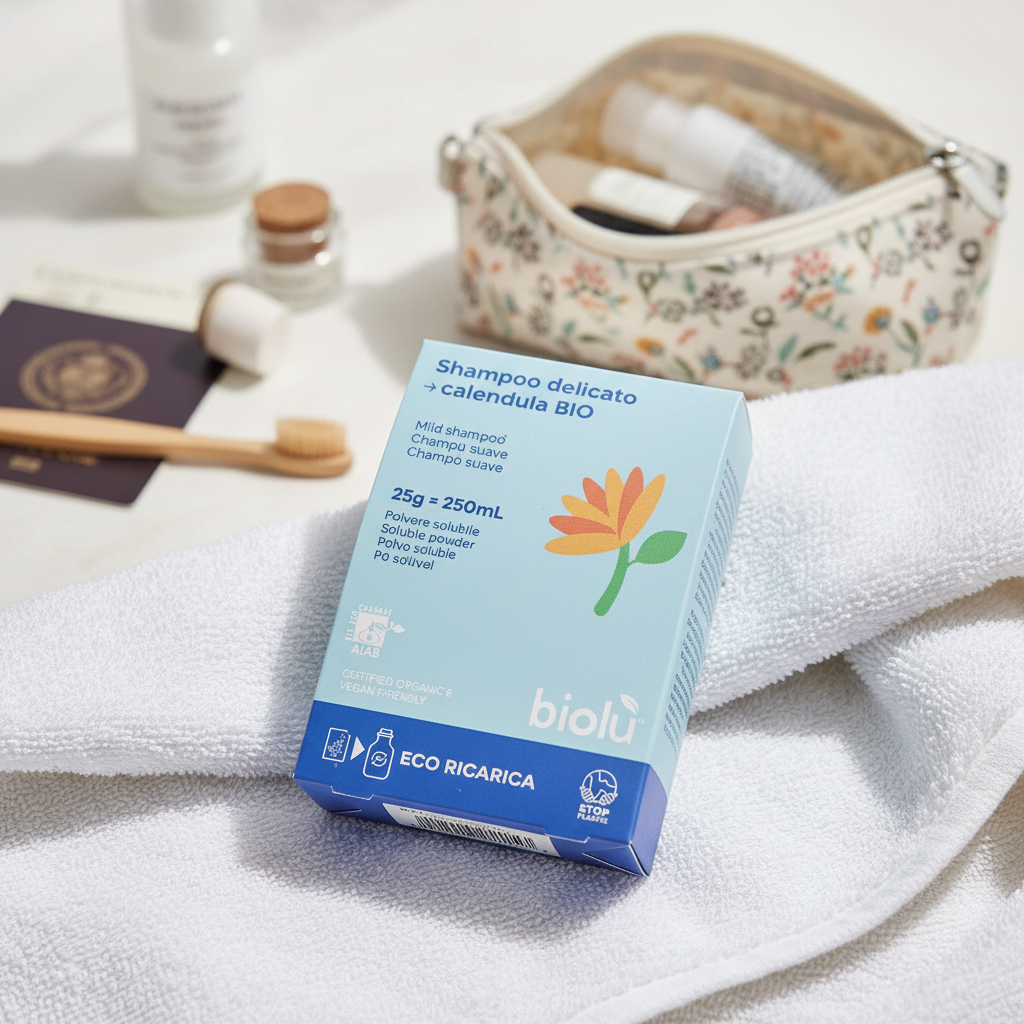 Shampoo in Polvere Solubile alla Calendula Bio - Zero Waste
