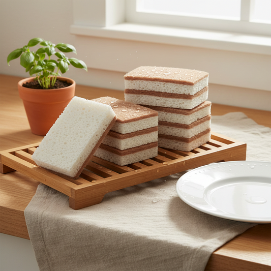 Spugnette piatti compostabili sisal e cocco