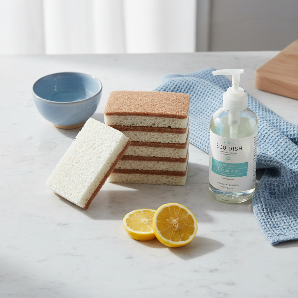 Spugnette piatti compostabili sisal e cocco