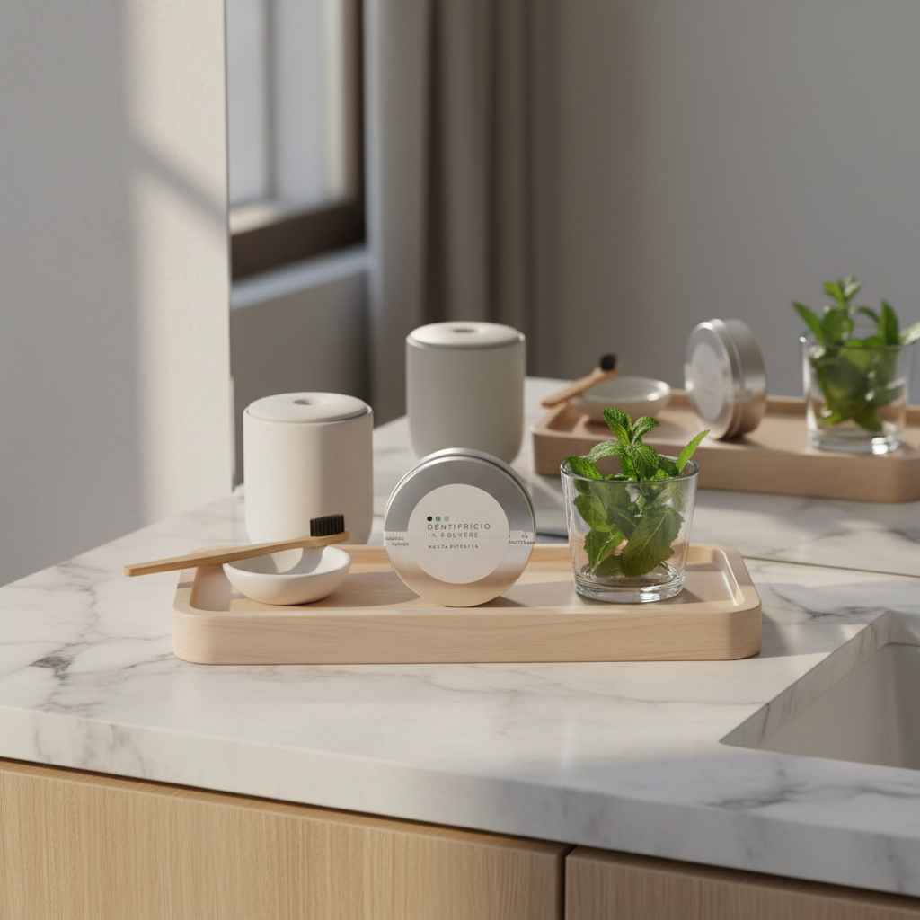 Dentifricio in polvere menta